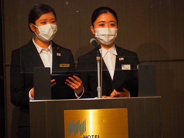 A-1チーム（昼ブライダル科）「DE NIRO HOTEL TOKYO」による発表